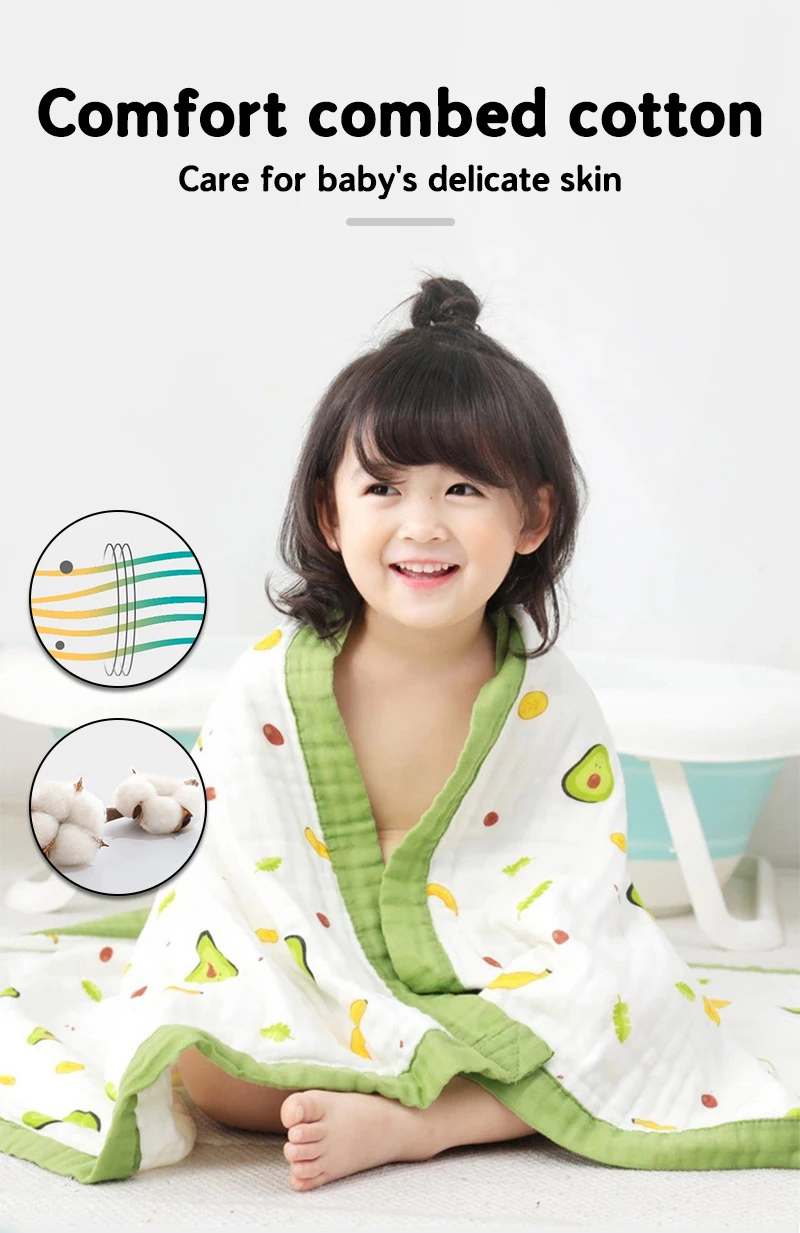 High-Density Cotton Baby Blanket for All Seasons