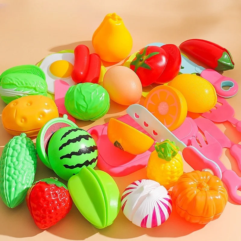 25 PCS DIY Fruit Cutting Music Toy Set 
