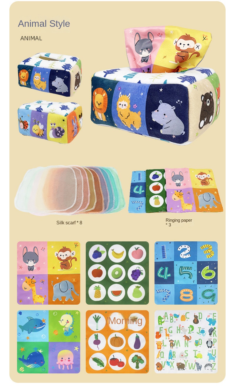 Baby Montessori Magic Tissue Box