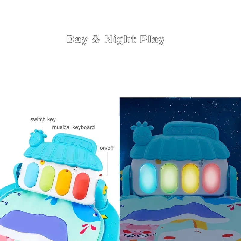 Baby Musical Activity Gym with Piano lights and modes