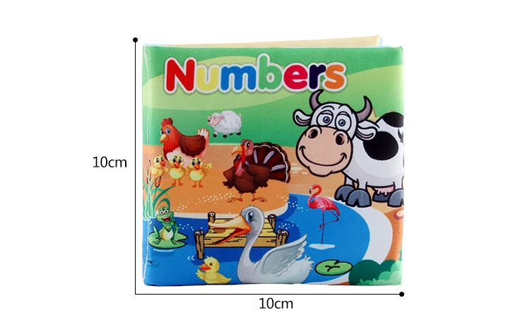 0-12 Months Montesori Baby Cloth Book Numbers edition