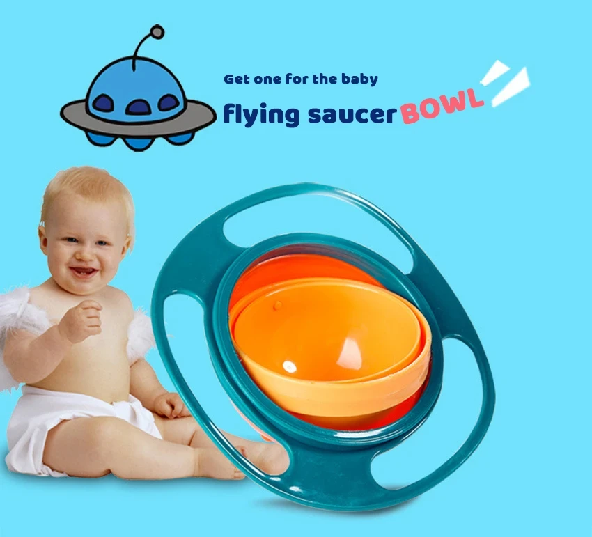 360-degree Spinning Gyro Bowl for Kids 