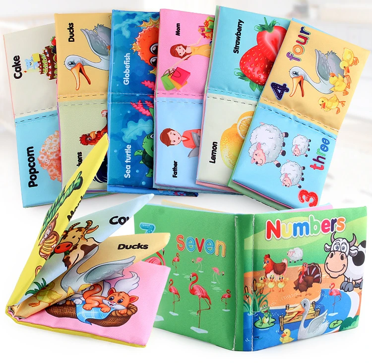 0-12 Months Montesori Baby Cloth Book variations 2