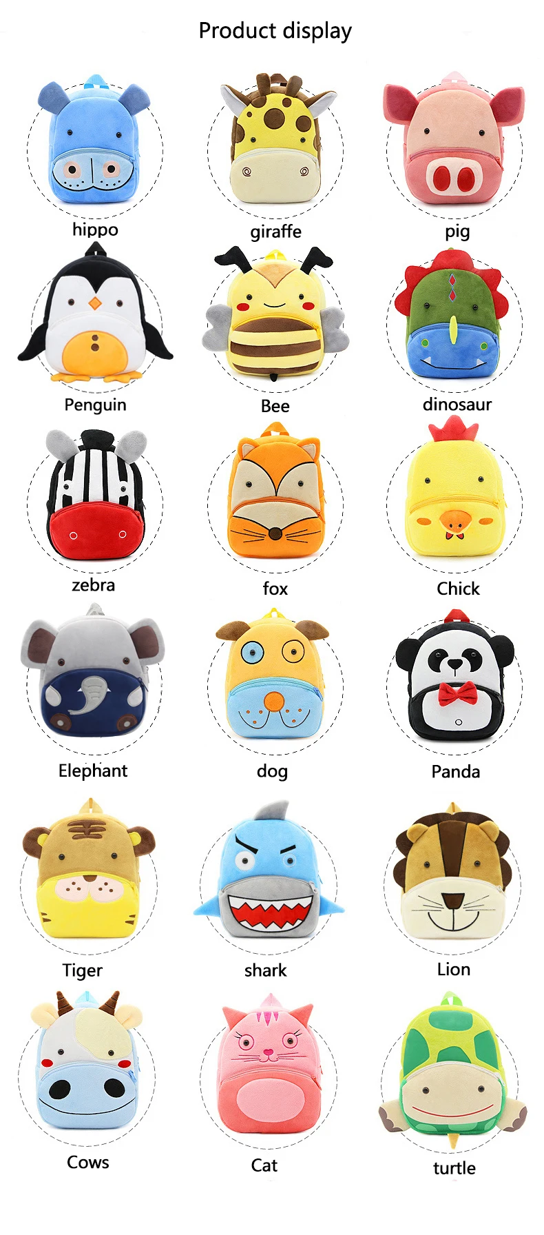 Cartoon Cute Plush Backpack 