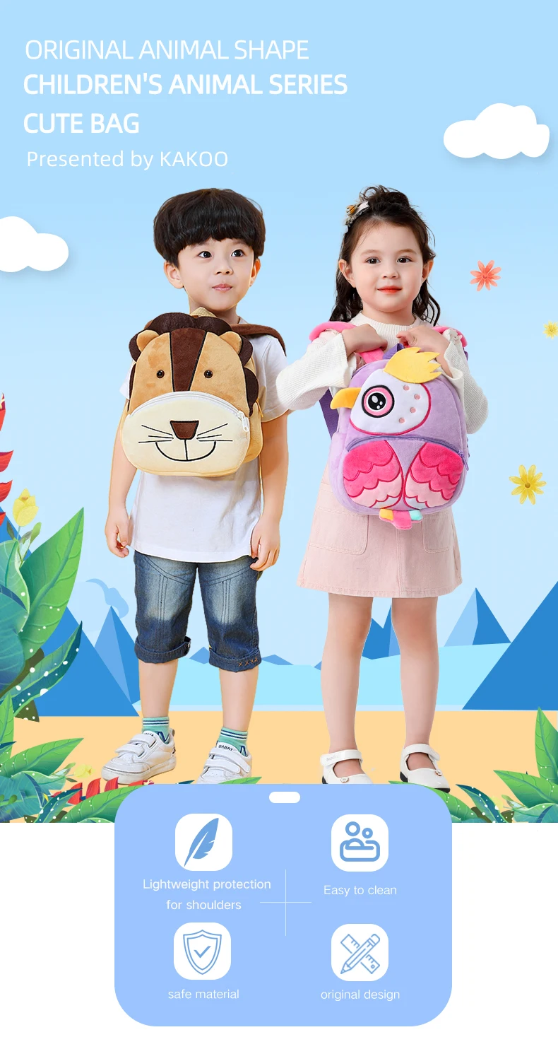 Cartoon Cute Plush Backpack 