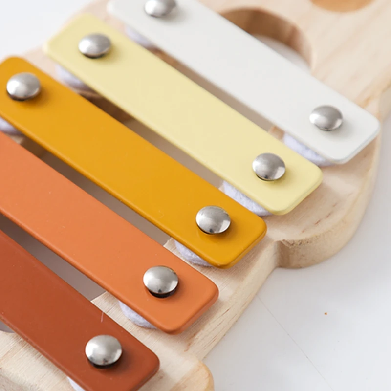 Wooden Montessori Musical Toy for Babies close-up