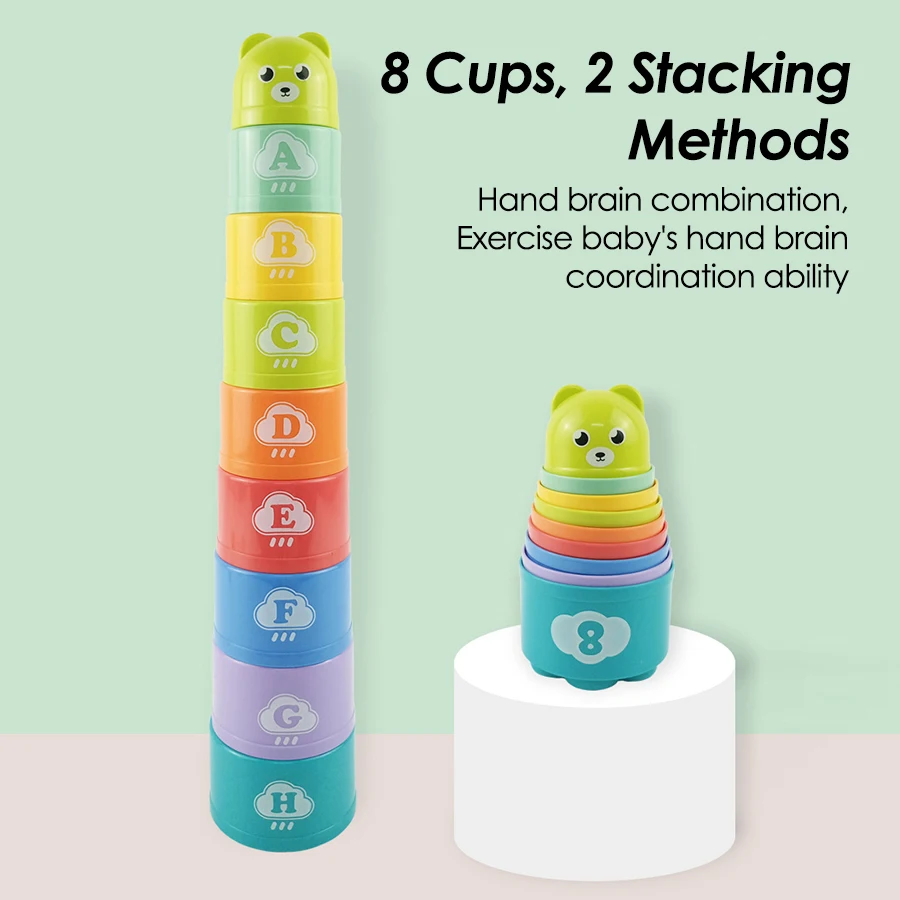Stack & Fold Cup Game stacking methods