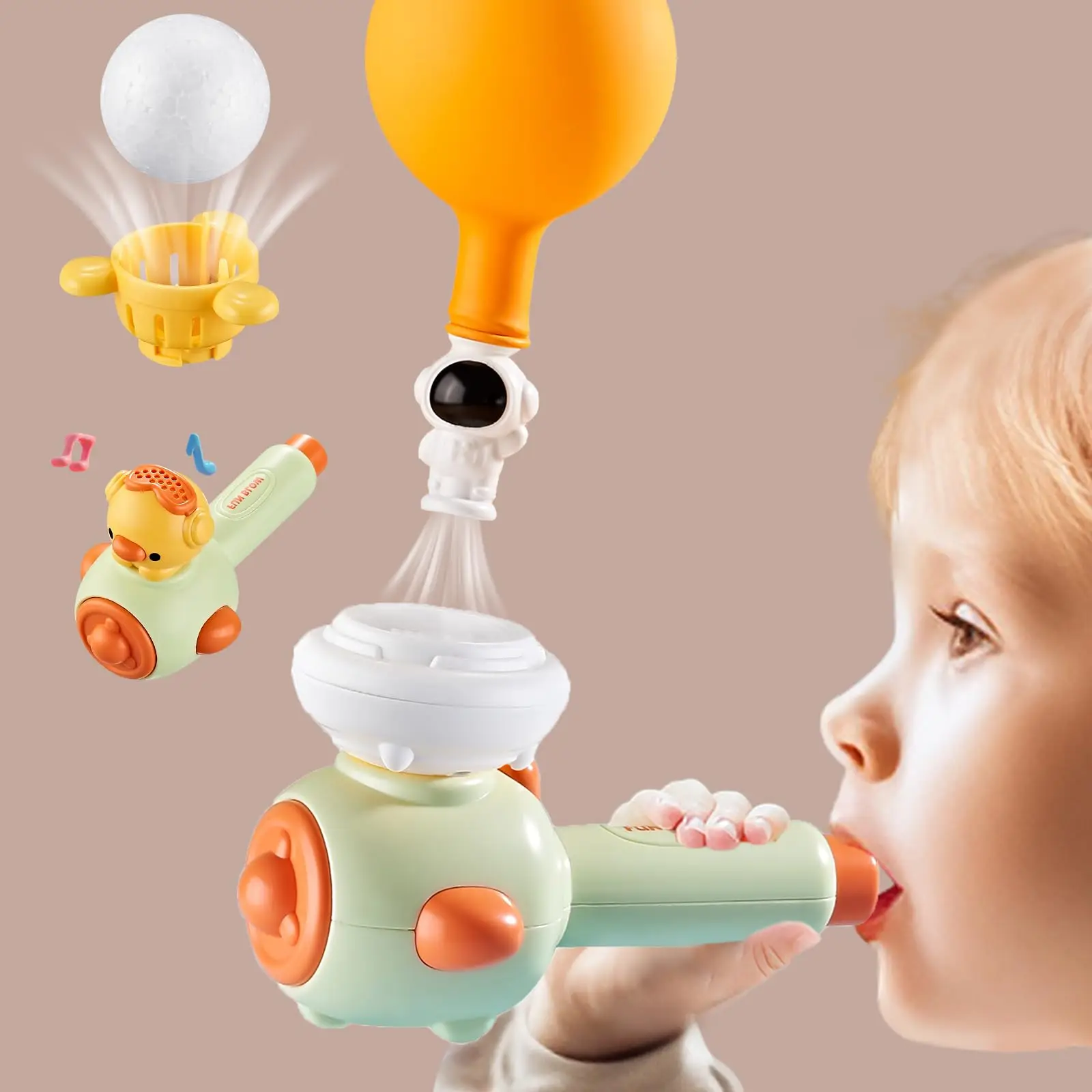 Montessori Blowing Ball Toy